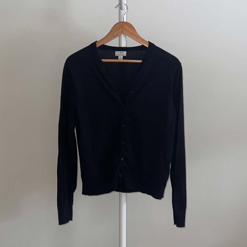 J.Crew Classic Black Cardigan